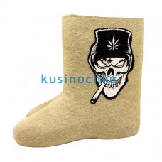 Мужские полуваленки «Череп с сигаретой»